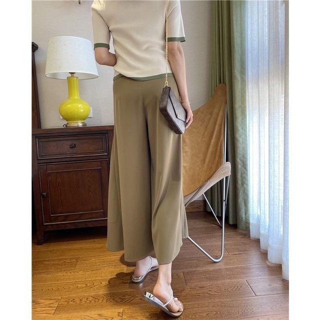 Quần dài BH ống loe cạp cao tôn dáng hợp thời trang cho nữ