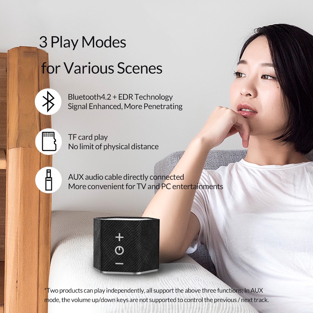Loa Bluetooth Chống Nước Music - Loa Đôi Chính Hãng ORICO SOUNDPLUS-T2 - Loa không dây