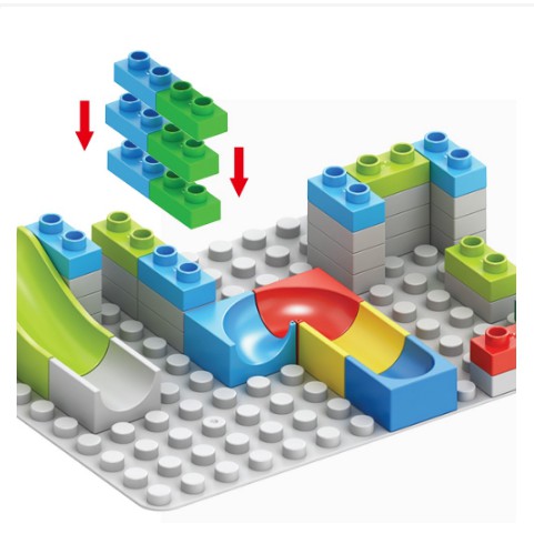 Bộ Đồ Chơi Lắp Ráp Đường Ống Trượt Gồm 100 Khối Dành Cho Bé Phát Triển Trí Thông Minh LIKETECH TOYS