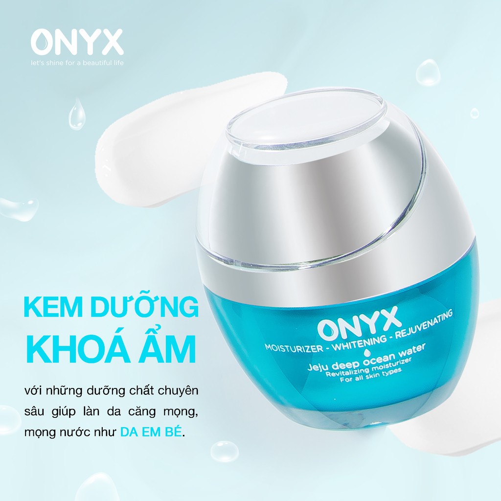 Kem Dưỡng ONYX Làm Trắng Sáng, Cấp Nước Cho Da Căng Mịn Ẩm Mượt, Trẻ Hóa Da Mặt 40g