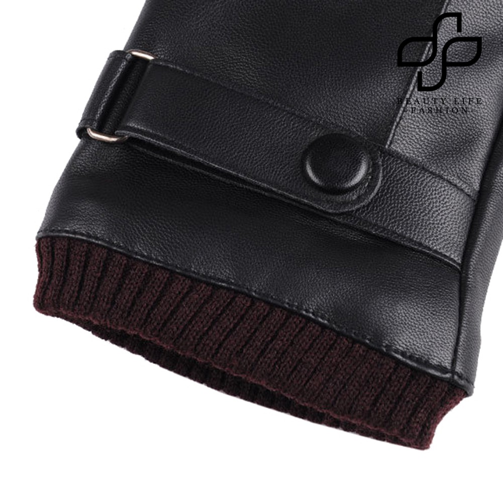 Găng Tay Giả Da Ấm Áp Chống Thấm Nước Dùng Cho Hoạt Động Ngoài Trời