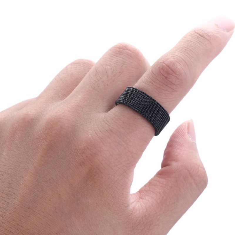 Nhẫn Inox Màu Bạc/Đen Cho Nam