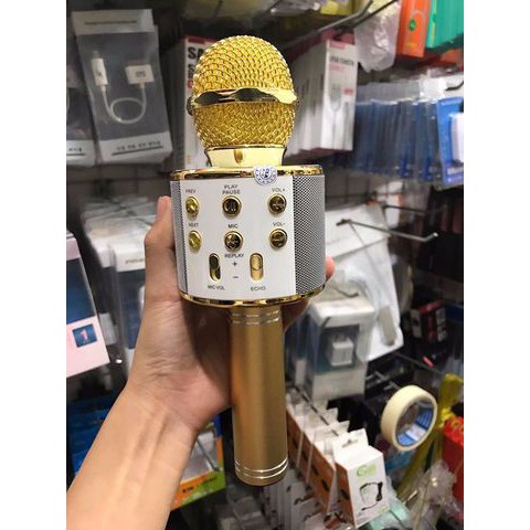 [HÀNG CHUẨN] Mic Hát Karaoke Bluetooth Không Dây- BH đến 12T