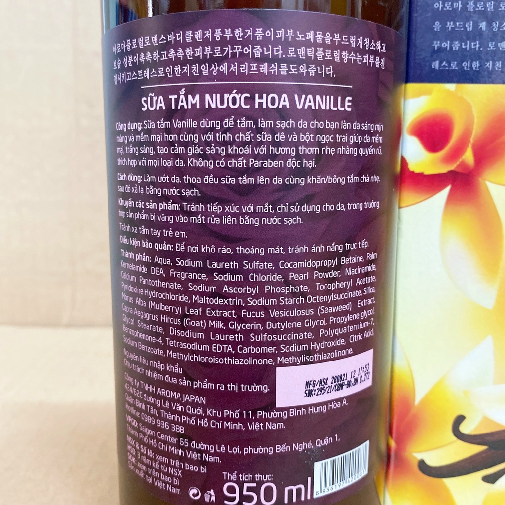 Sữa Tắm Hương Nước Hoa RIVERSA 950ml