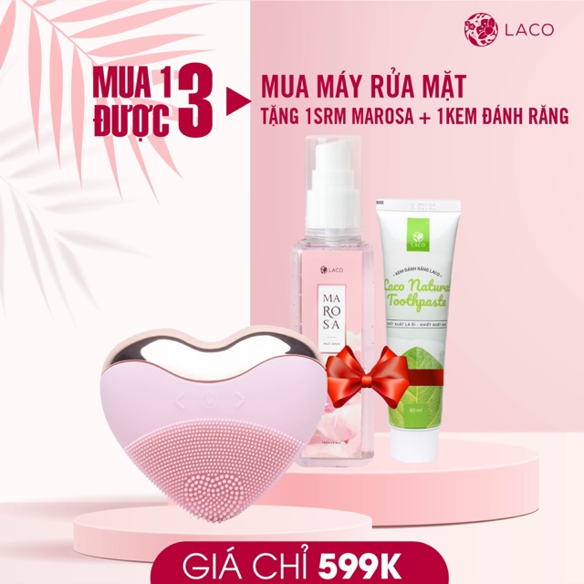 Máy rửa mặt Nâng cơ Laco Luxury ( Khuyến mãi combo ngày têt)