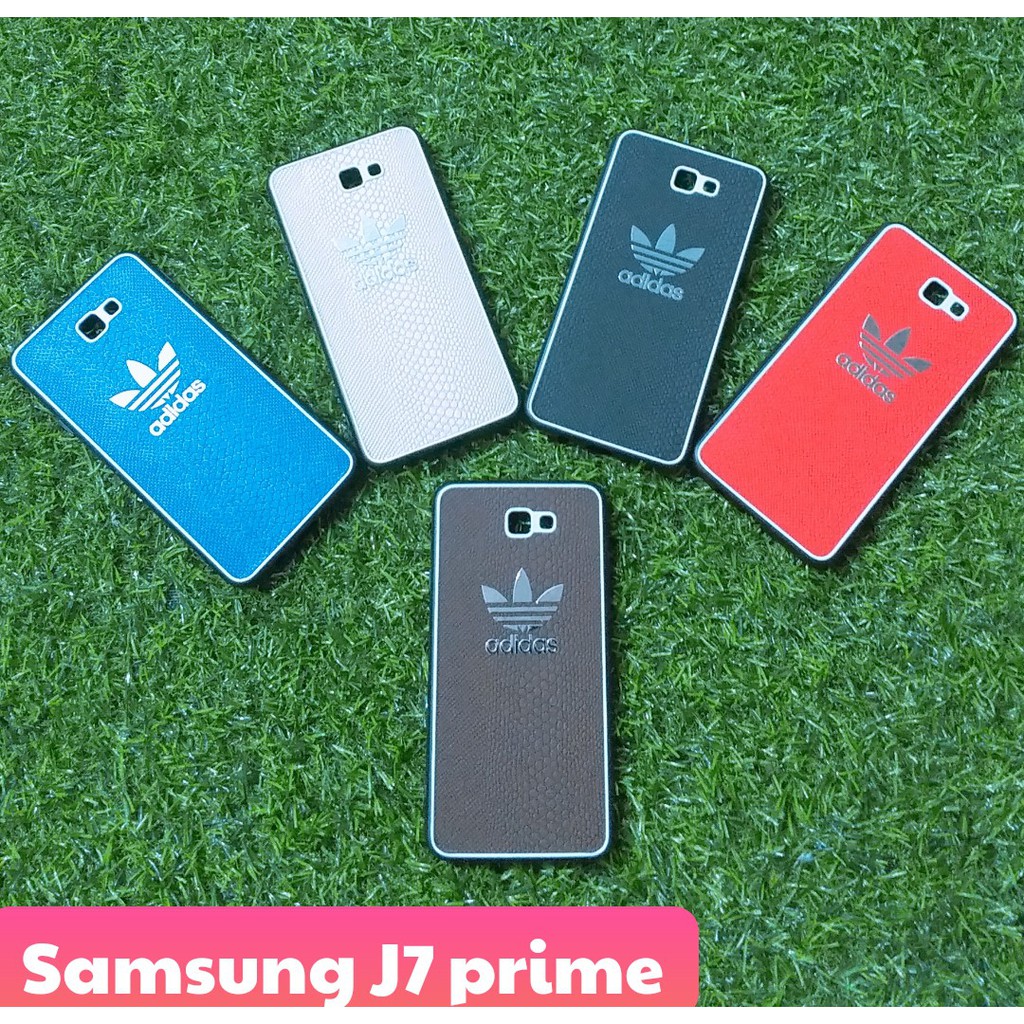 Ốp lưng Samsung galaxy J7 prime vân da gắn logo hãng siêu đẹp
