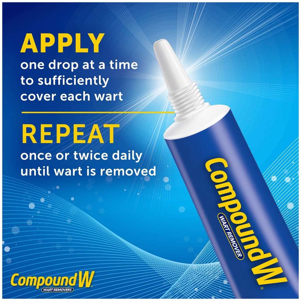 |Mẫu mới| Compound W Maximum Strength Fast Acting Gel Wart Remover - Gel tẩy mụn cóc 7g