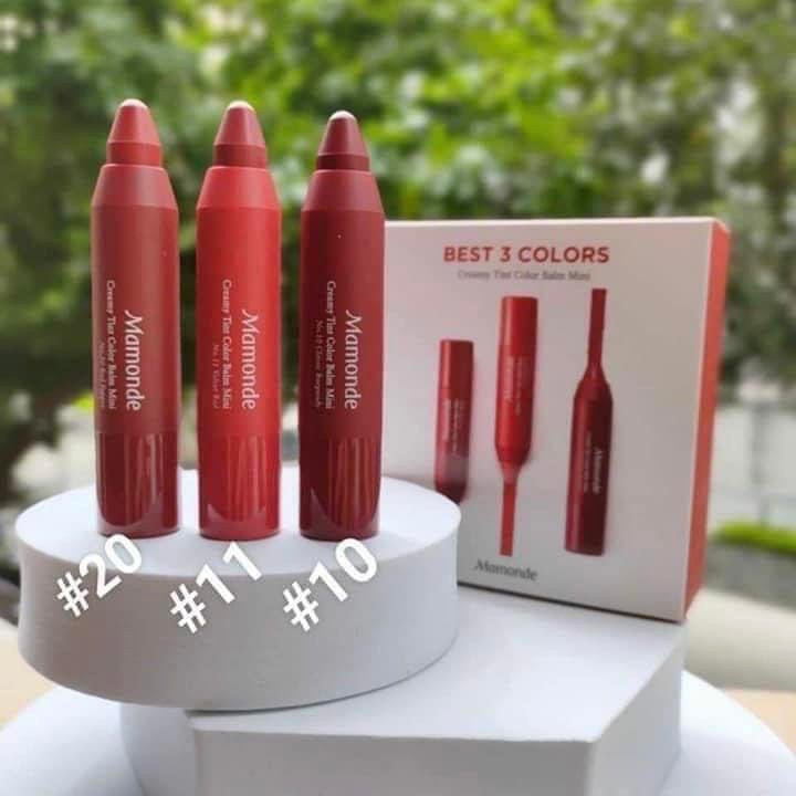 Set Son Mamonde Creamy Tint Color Balm Mini Best Set