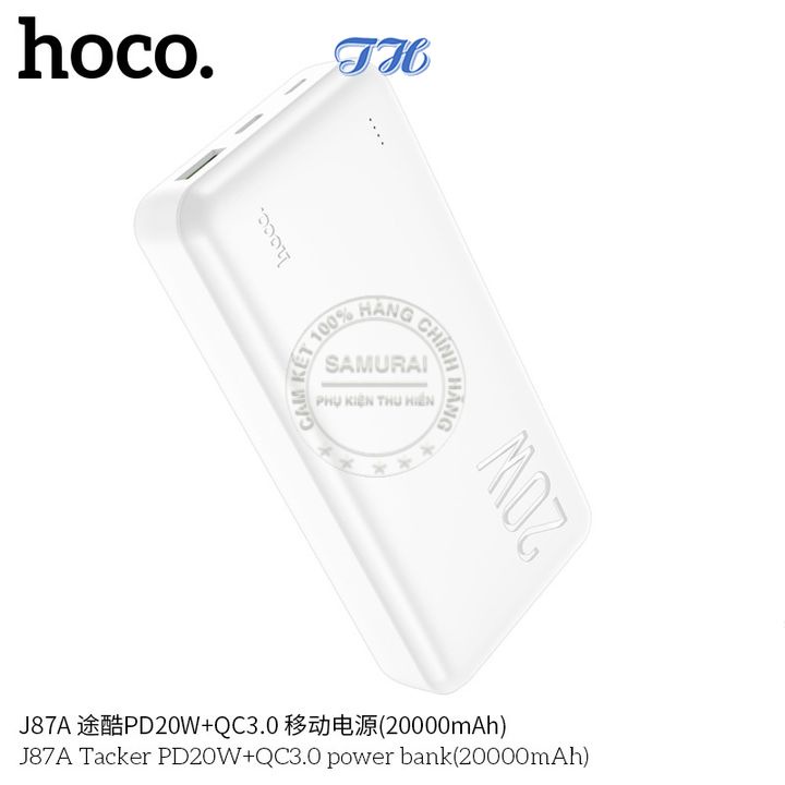 Pin Sạc dự phòng Hoco J87A 20.000mah sạc nhanh QC 3.0 và PD 20W