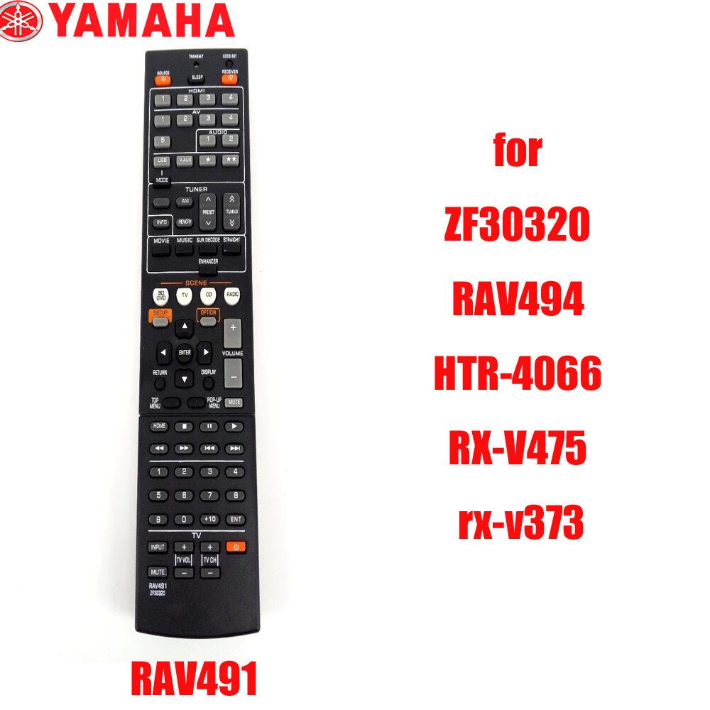 Điều khiển từ xa RF cho YAMAHA AV RAV521/RAV491 RAV375 RAV462 RAV463 RAV521 RAV522 RX-V377 RX-V447 RX-V479 YHT-4910U