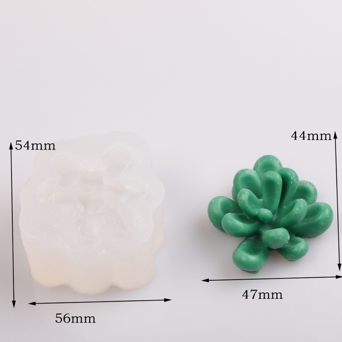 Khuôn Silicone Xương Rồng Sen Đá 4.5Cm