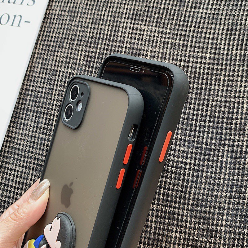 Ốp điện thoại phối hoạt hình Wanzi dành cho IPhone 7plus 8plus Xr X Xs Xsmax