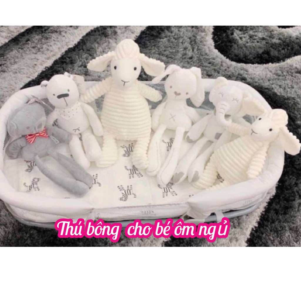 Thú bông cho bé - Thỏ gấu bông cho bé ôm ngủ mama&amp;papa nhiều màu sắc cho mẹ lựa chọn