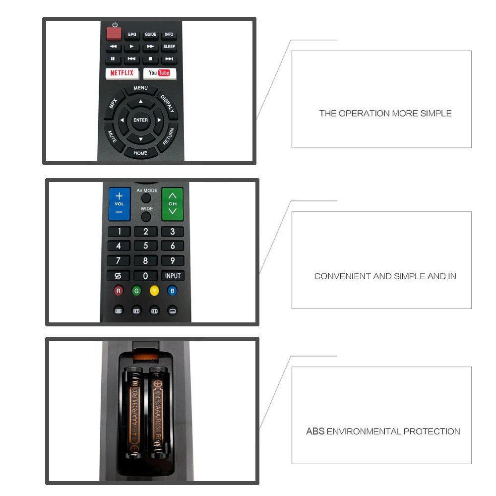 Điều khiển từ xa cho TV GB234WJSA GA877SB GA872SB Ga879Sa880Sa GA902WJSA Ga983Wsa GB012WJSA GB013WJSA GB067WJSA