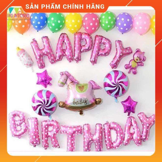 BÓNG HAPPY BIRTHDAY TRANG TRÍ SINH NHẬT CHO BÉ YÊU