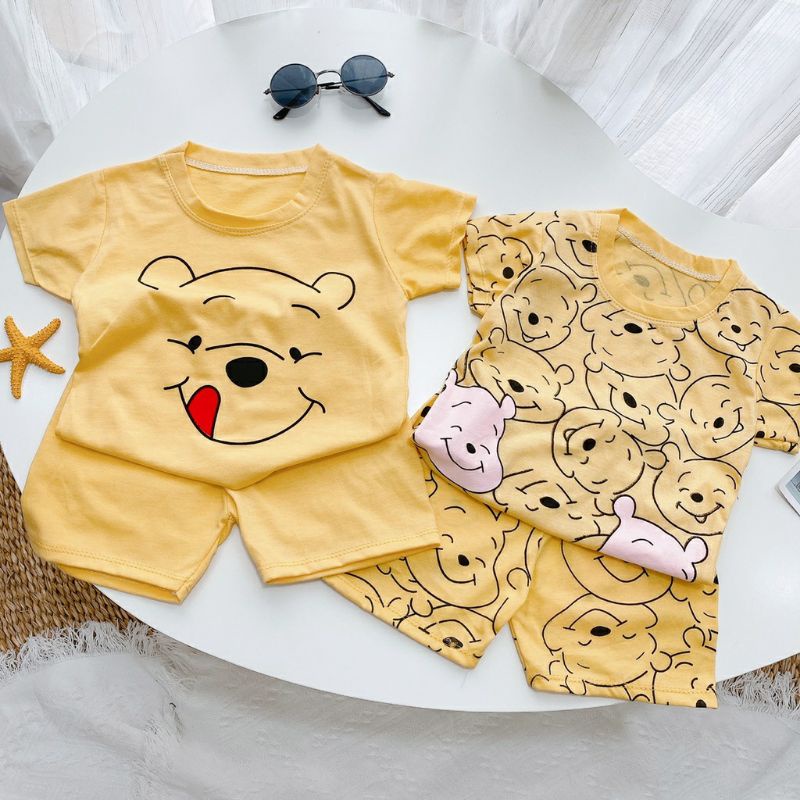 Mới| Bộ Gấu Vàng Pooh Siêu Cưng Cho Bé Yêu 8-18kg KISS PLAZA