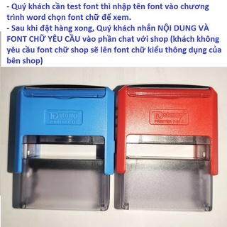 Khắc dấu tên 1 hoặc 2 dòng tdstamp t214