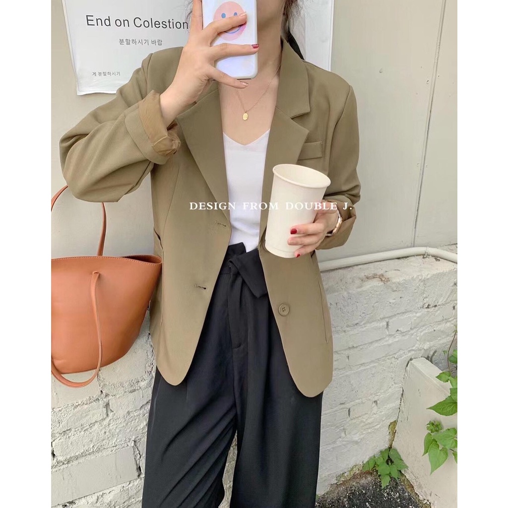 Áo Blazer double 2 túi cúc sau (6955) (Ảnh/Video tự chụp) | BigBuy360 - bigbuy360.vn