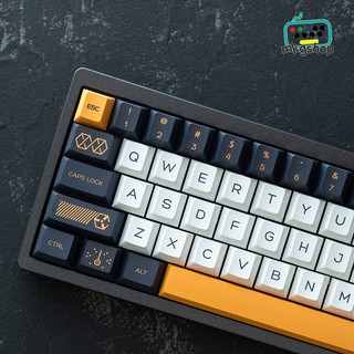 Nút bàn phím keycap Virtual War PBT cherry mod đen