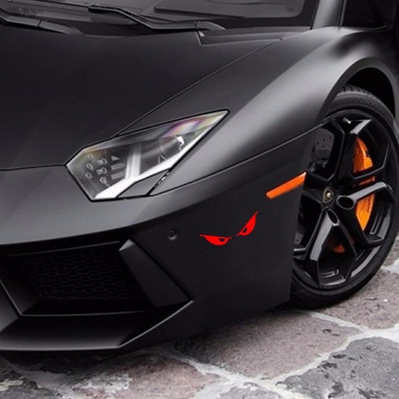 Miếng Dán Hình Đôi Mắt Hoạt Hình Sáng Tạo Trang Trí Xe Hơi DIY