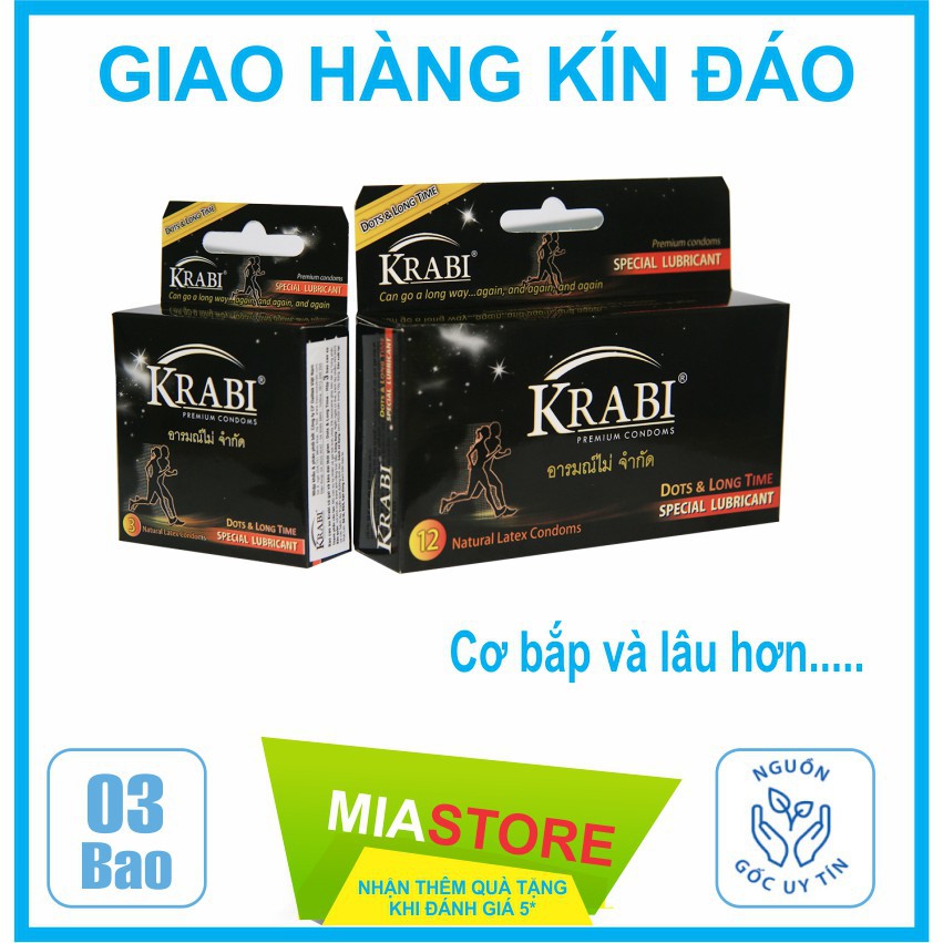 [Bao cao su Krabi]Bao cao su Krabi có gai và kéo dài thời gian - Dots & Longtime Krabi Premium Condoms