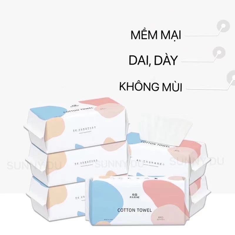 GIẤY LAU MẶT KHÔ MỀM DAI KHÔNG MÙI CAO CẤP DẠNG GÓI SUNNY DU , MỀM MỊN AN TOÀN CHO DA GLMG01.02