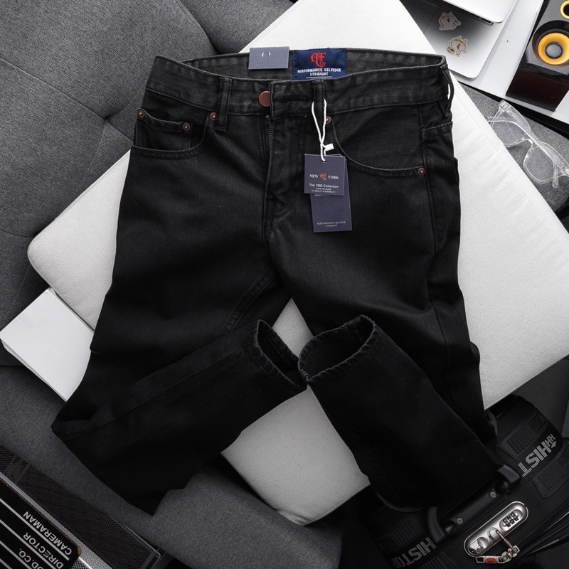 [XẢ LẺ SIZE] Quần Jean Nam cao cấp ống suông màu đen - chất bò co giãn đẹp | BigBuy360 - bigbuy360.vn