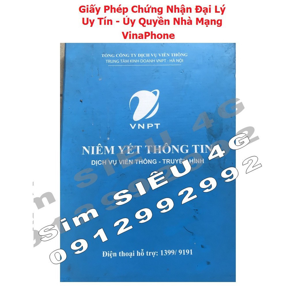 IOP GDFS SIM ( MIỄN PHÍ 365 ngày Data 4G + Gọi ) VD89 , VD149 , D500 VINAPHONE . Đăng Ký Chính Chủ. 54 95