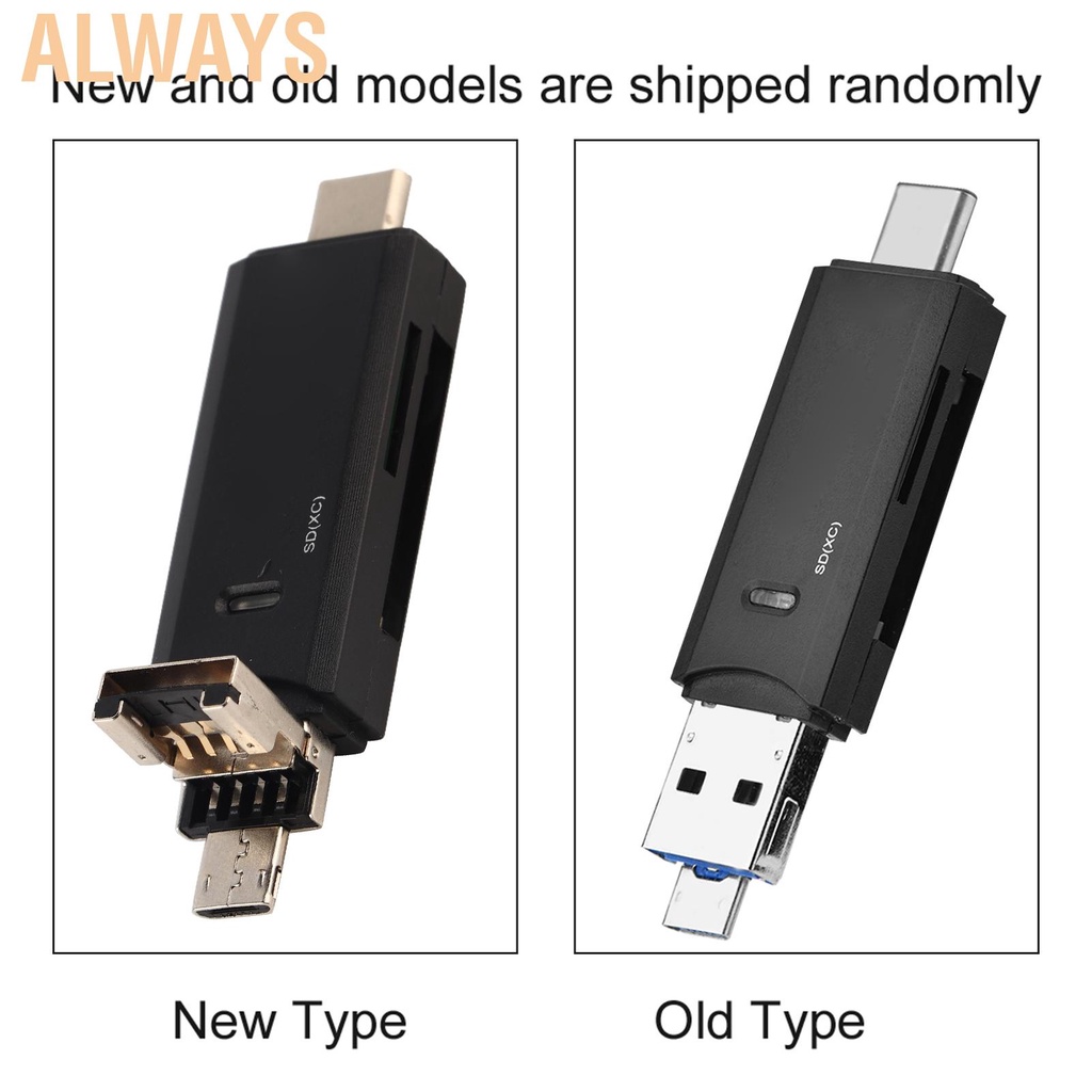 Đầu Đọc Thẻ Nhớ Usb 3.1 Type-C Otg Cho Tf / Sd