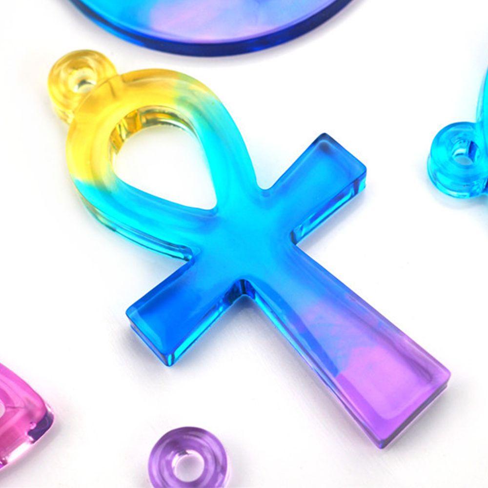 JONYE Khuôn Silicone Làm Mặt Vòng cổ Hình Ngôi Sao Sáu Cánh