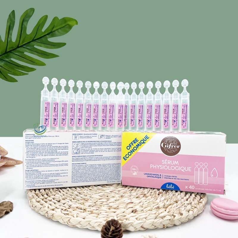 Fysoline - Nước muối sinh lý Pháp - Vệ sinh mắt, mũi, miệng cho bé