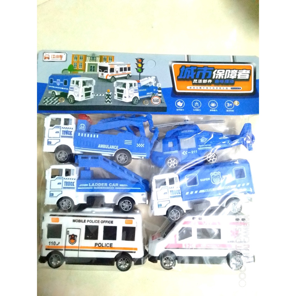 Xe đồ chơi túi 6 chiếc cho bé_Siêu đẹp