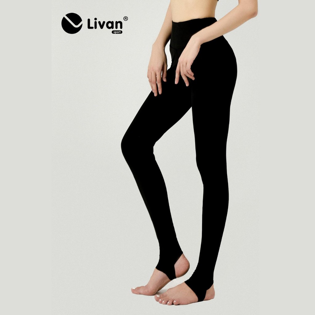 Quần Legging Tập Gym, Yoga Livan Sport Basic Cạp Cao Tôn Dáng