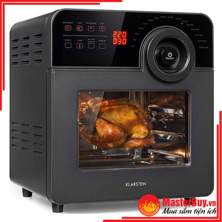 Nồi Chiên Không Dầu Klarstein 14L Núm Vặn Cơ