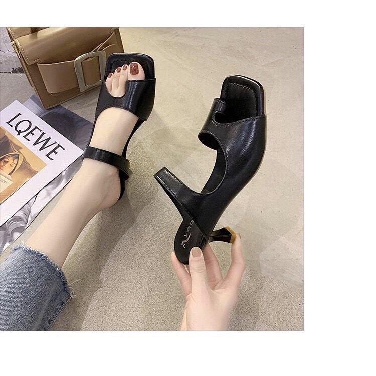 Guốc cao gót nữ gót nhọn cao 7cm -w8