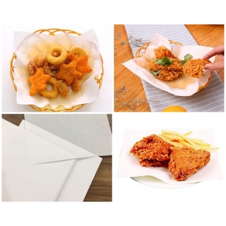 Giấy Nến Giấy Thấm Dầu Đựng Đồ Chiên Rán Loại Vuông 24x24cm