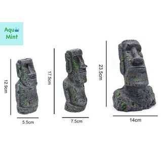 Tượng MOAI Đảo Phục Sinh Trang Trí Bể Cá, Bể Thủy Sinh, Bể Bán Cạn