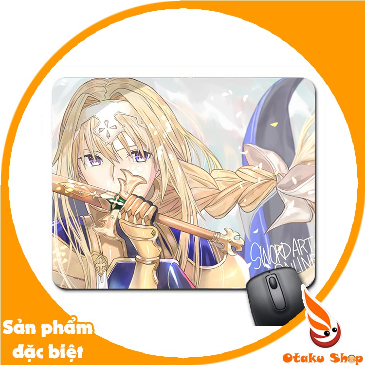 Lót chuột cao su, Bàn di chuột, mouse pad 20x24 Anime Sword Art Online mẫu 2 - Otaku Shop