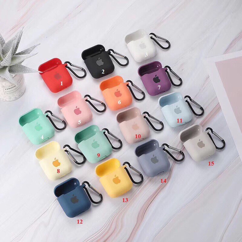 Bao silicons Airpods siêu mỏng chống bẫn nhiều màu sắc