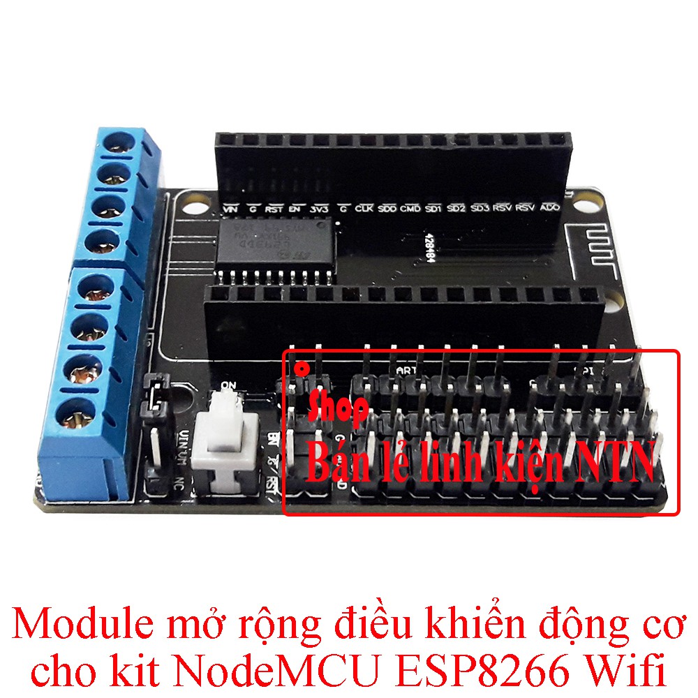 Module điều khiển động cơ L293D cho kit NodeMCU ESP8266