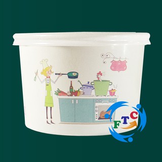 Set 50 Hộp Giấy Đựng Thực Phẩm 750ml - Xưởng Sản Xuất Trực Tiếp - Hộp Tráng 2 Lớp Màng Chắc Chắn, Cứng Cáp
