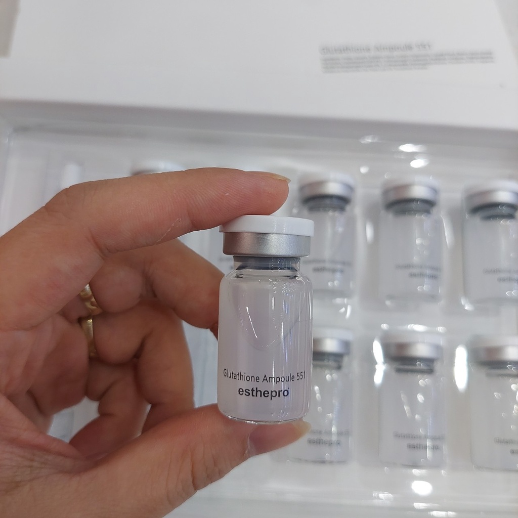 Tế bào gốc - serum dưỡng trắng căng bóng  cấp ẩm  mềm mịn da Esthepro glutathione ampoule 551