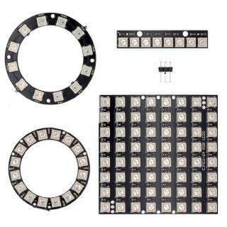 Bảng đèn LED Ws2812 8 Bit/12 Bit/16 Bit/64 Bit 5050 Rgb