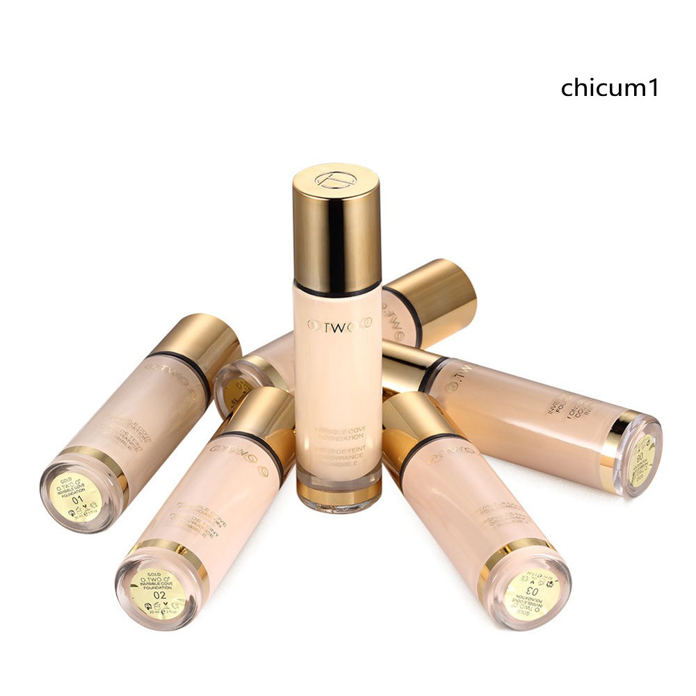 [Hàng mới về] Kem nền che khuyết điểm Otwoo dạng lỏng dưỡng ẩm kiểm soát dầu trang điểm lâu trôi mềm mịn