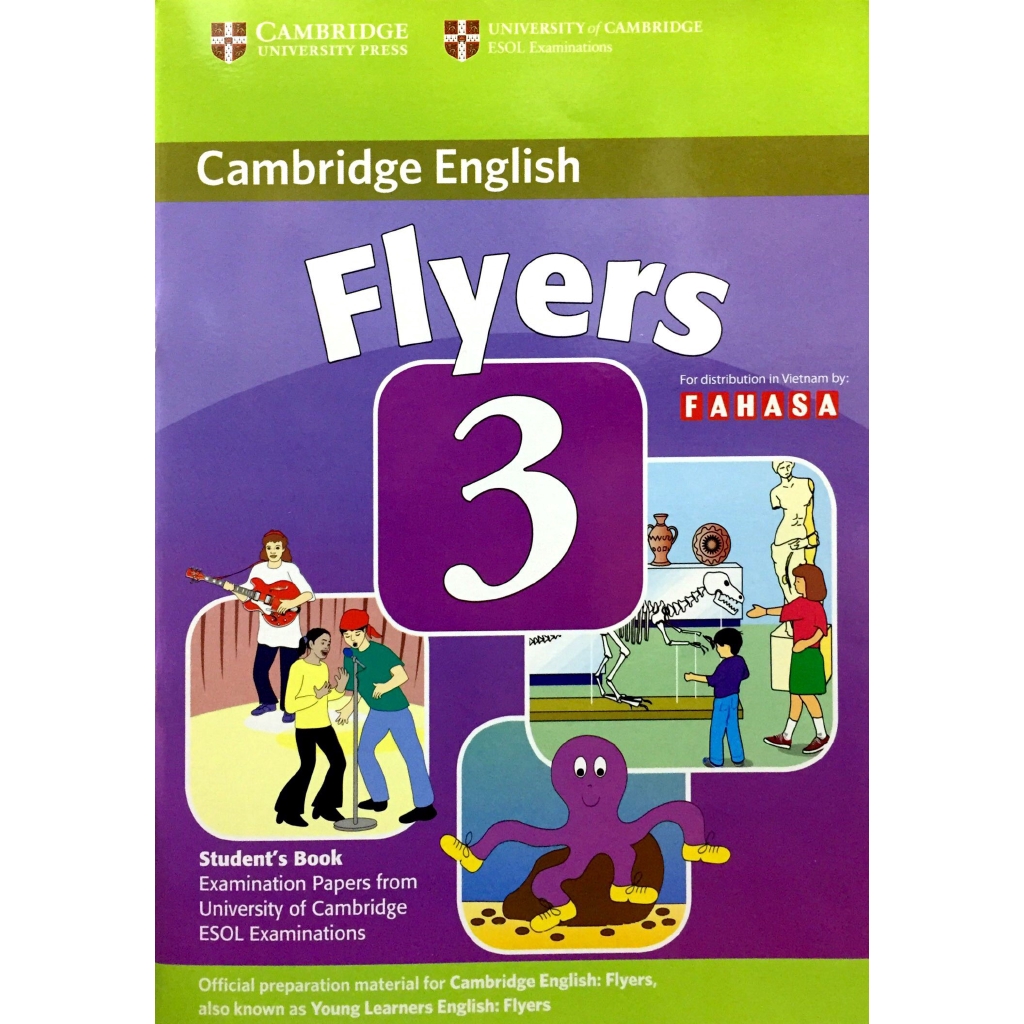 Sách - Cambridge Young Learner English Tests Flyers 3 SB FAHASA Reprint Edition