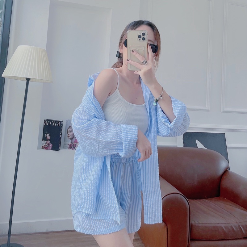 Set somi nữ tay dài form rộng phong cách trẻ trung năng động July Clothing