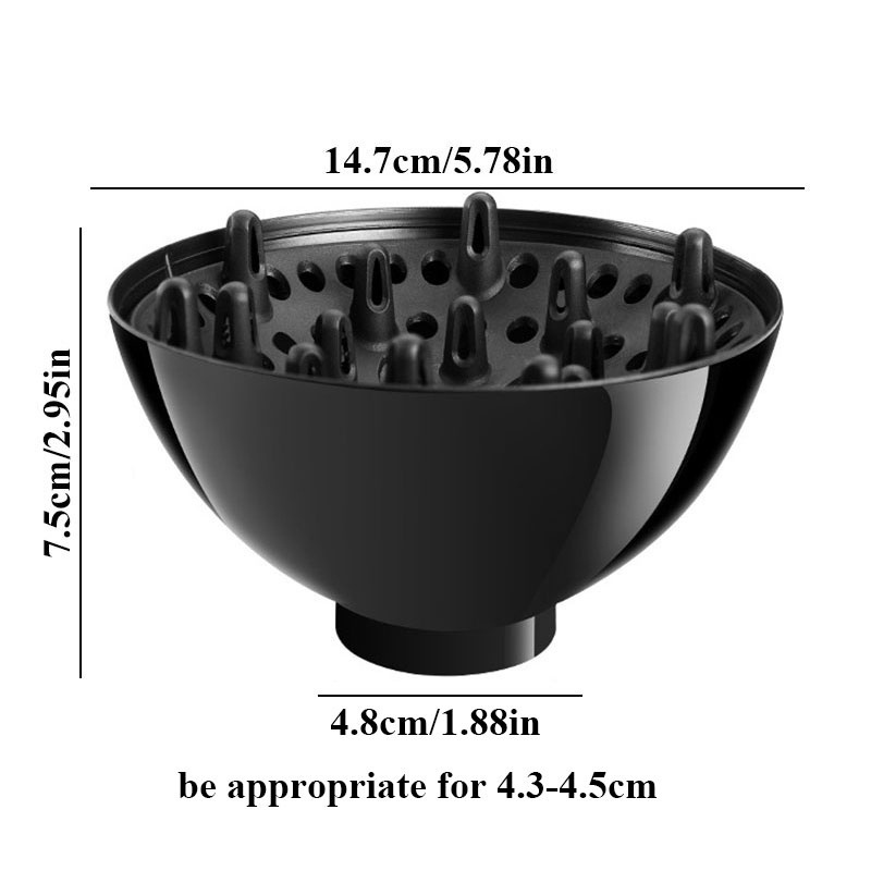 Mũ Trùm Đầu Khuếch Tán Tóc Xoăn / Tóc Gợn Sóng Chất Liệu Pc Chống Nước Và Lửa Chất Lượng Cao JP5