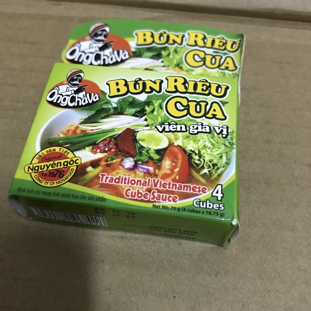 Lốc 12 Hộp Gia Vị Chà Và Bún Riêu Cua 75g