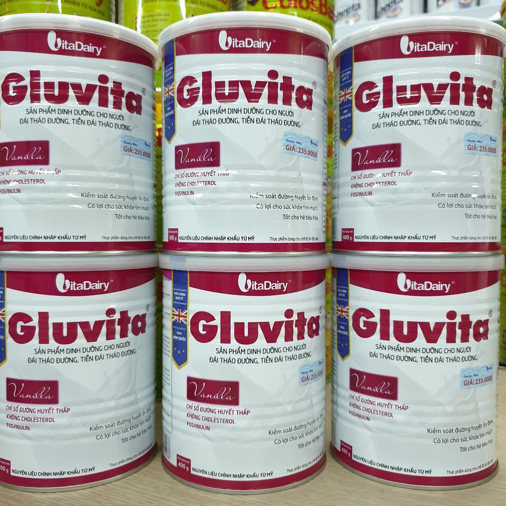 Combo 3 Lon Sữa Gluvita 400g  Date 2024