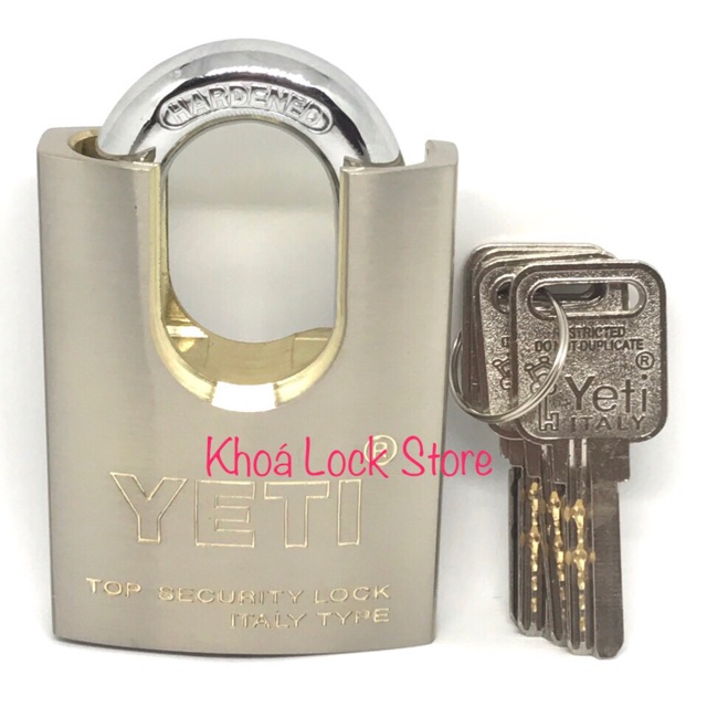 Ổ khoá YETI 6 phân chống cắt chính hãng hợp kim